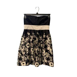 City Triangles Vintage Y2k Juniors Size 7 Womens Dress Strapless Black Dance pro